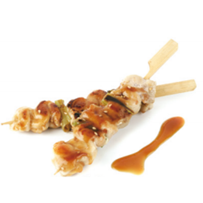 Yakitori brochetas de pollo
