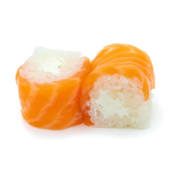 (Roll sin alga)Roll in salmon cheese