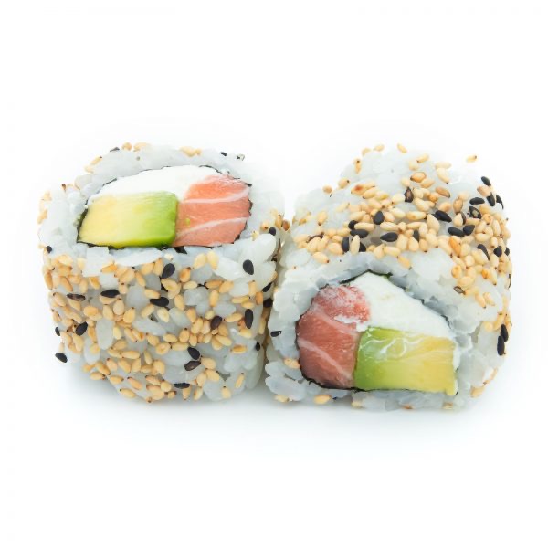 Cheese salmon roll