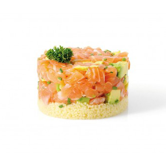 Tartar Salmon Con Trufa Sin Picante