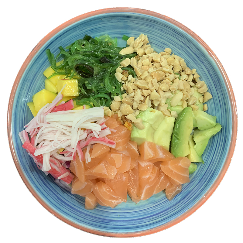 Poke salmón tampico