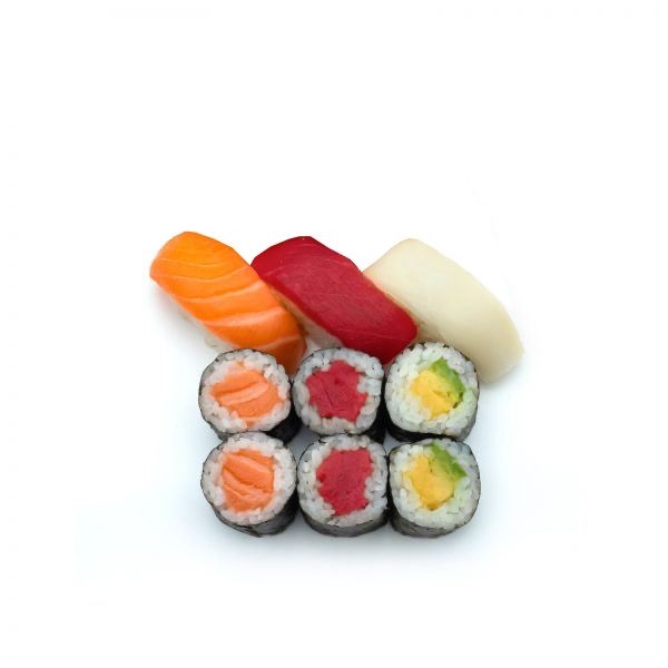 Nigiri y maki variado