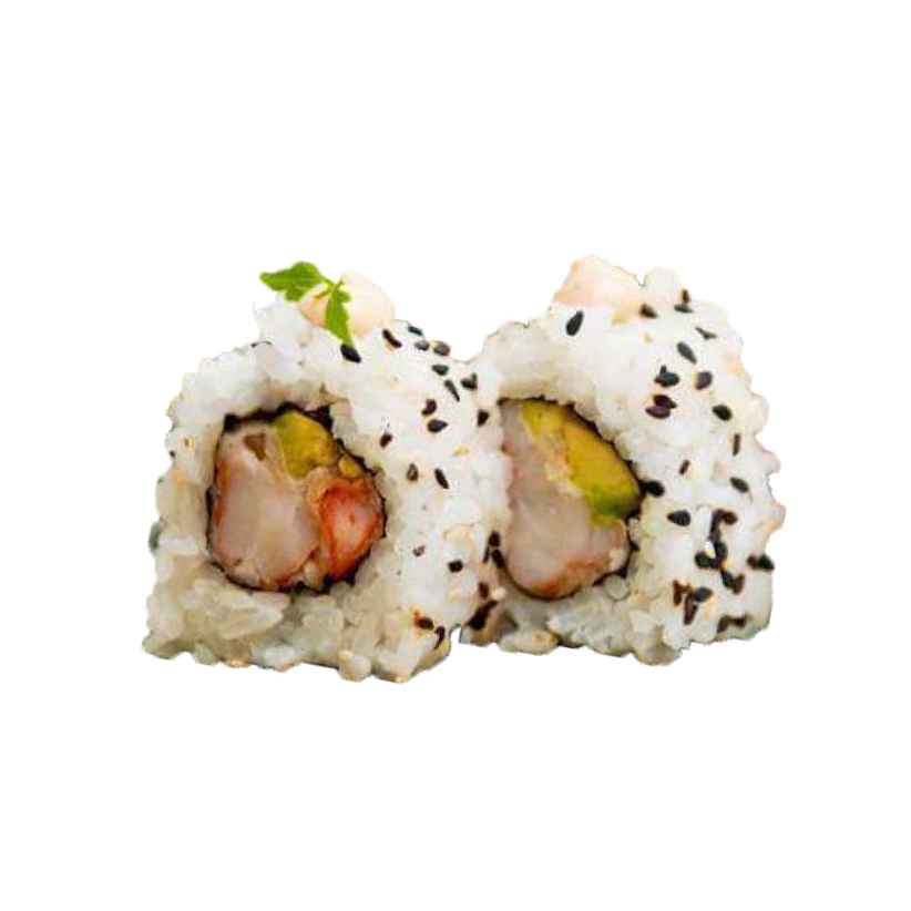 Roll de langostino y espárragos