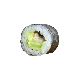 Maki Anguila con aguacate