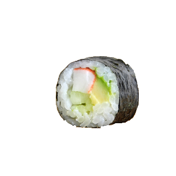 Maki Surimi,aguacate y pepino