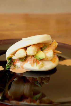 Pan bao de tempura langostino