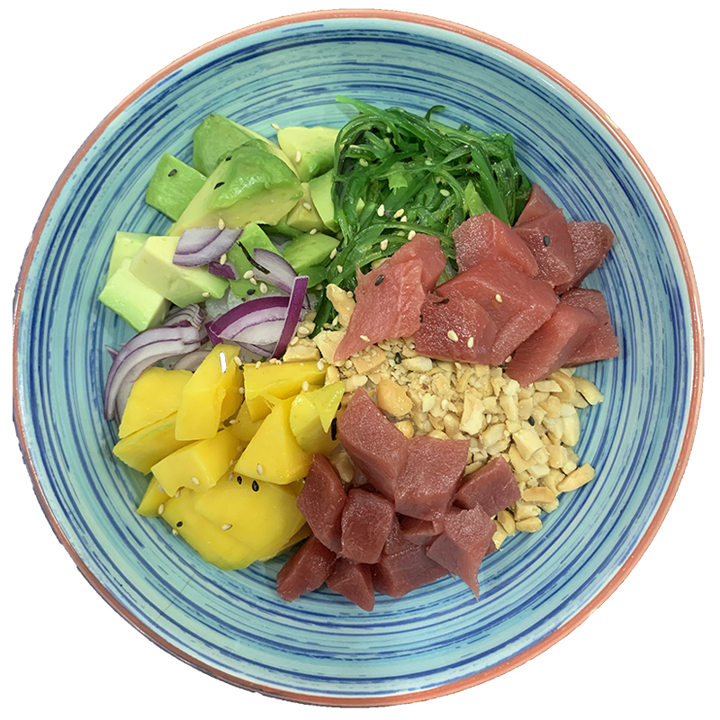 Poke atun flameado
