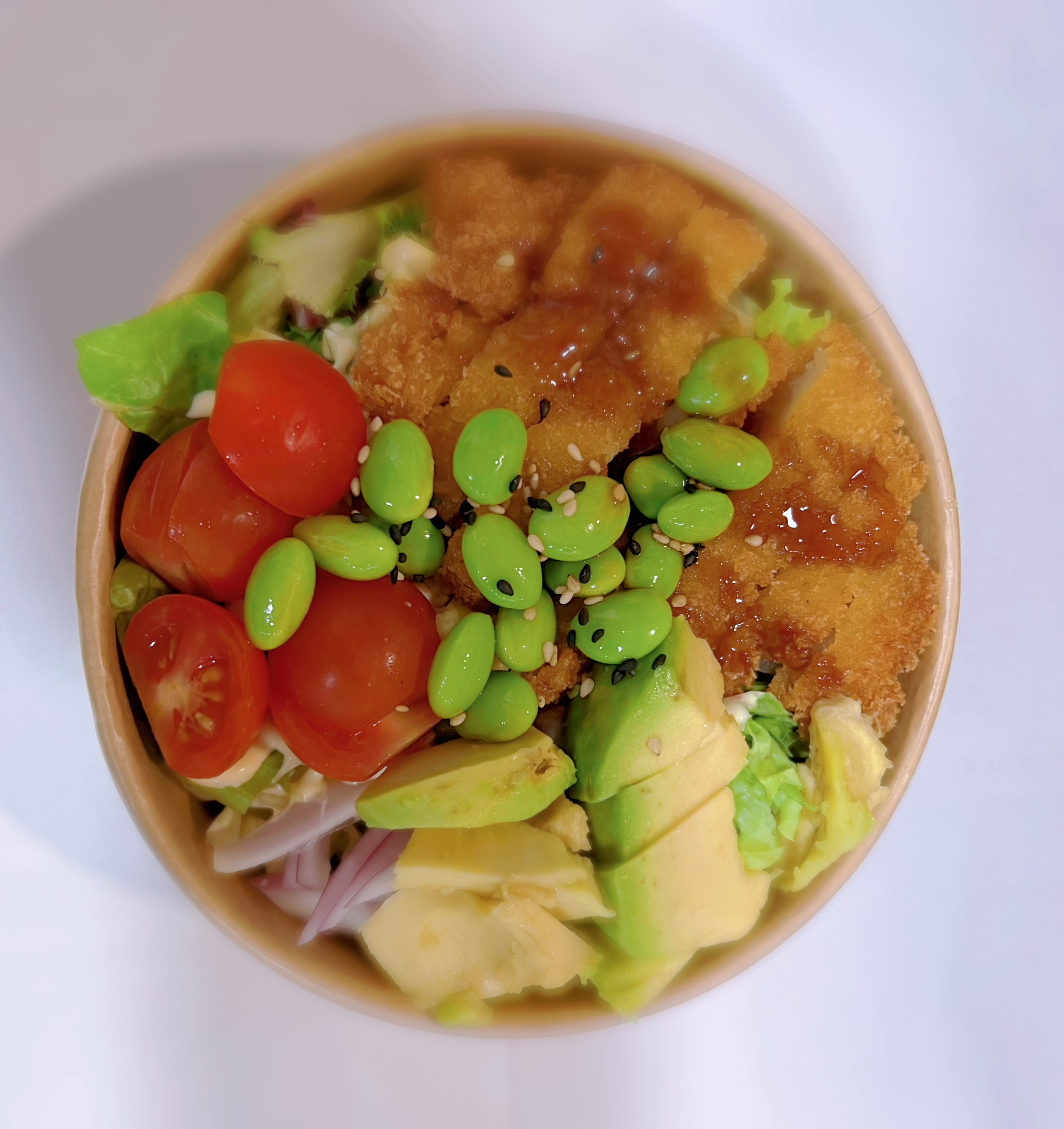Ensalada de pollo crispy