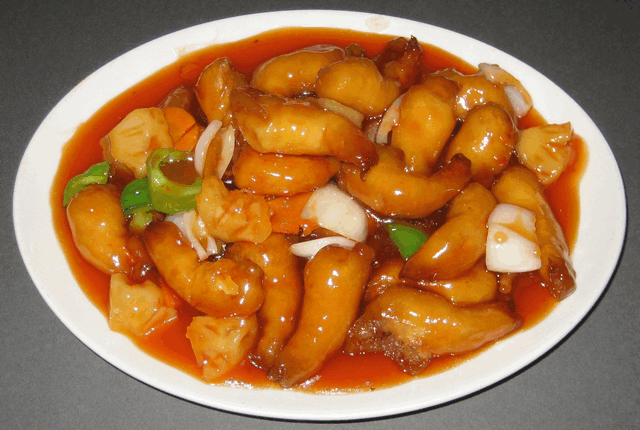 langostino con salsa agridulce 古老虾